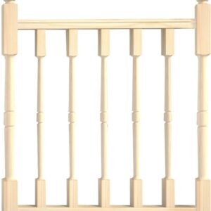 Garde-corps en bois ECHO02 - Kit de garde-corps avec barreaux tournés