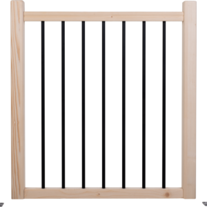 Garde-corps en bois ECHO03 - Kit de garde-corps avec barreaux verticaux en aluminium