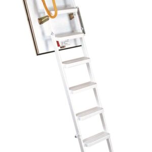 Escalier escamotable en métal STEEL - Escalier de grenier en 3 parties avec valeur d'isolation U=1,1 W/m²K