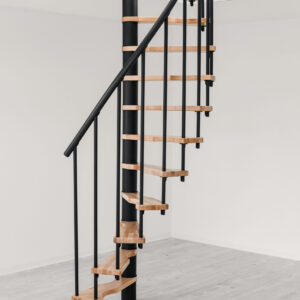 Escalier hélicoïdal compact SAMPAX S - Hauteur jusqu'à 299 cm - Marches en hêtre laqué