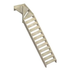 Échelle de meunier MGS avec quart de tour en haut | Hauteur jusqu'à 320 cm | En pin