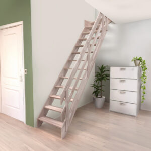 Escalier de meunier en chêne BND - Escalier gain de place